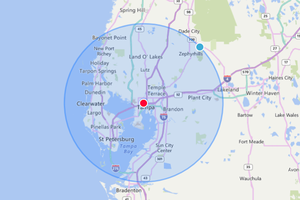 Water Damage Services in Safety Harbor and Tampa Bay Area Safety Harbor Water Damage Service Area Map - Tampa Bay Florida